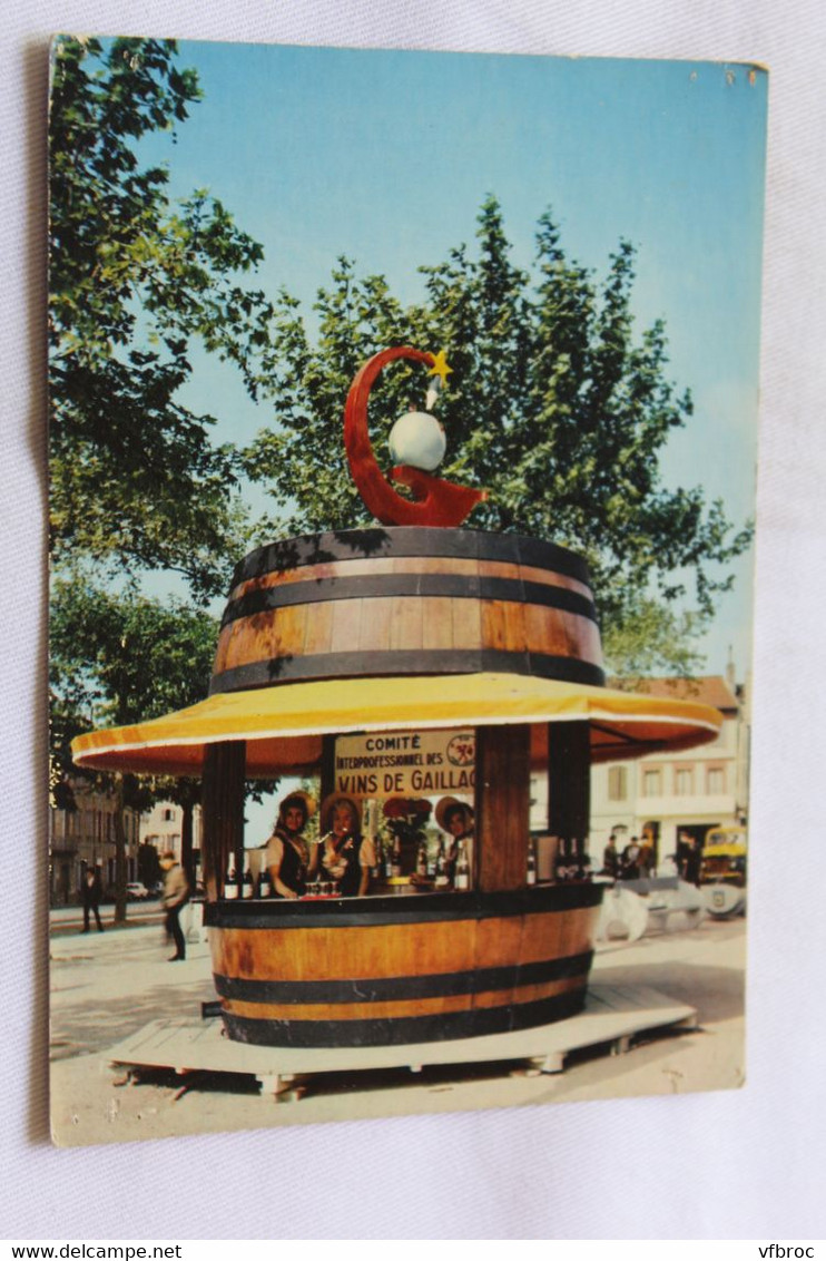 Cpm, le tonneau de Gaillac, stand de dégustation du comité interprofessionnel des vins de Gaillac, Tarn 81