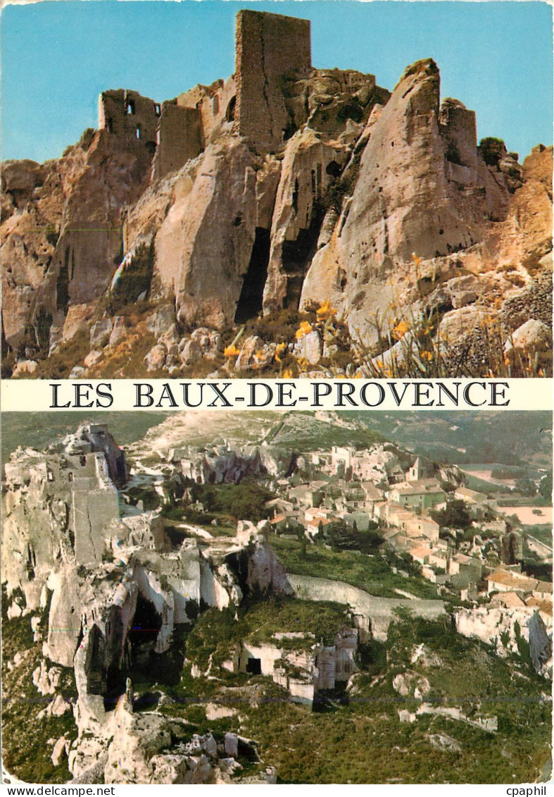 CPM Les Baux de Provence B du Rh Le Rocher et le Chateau