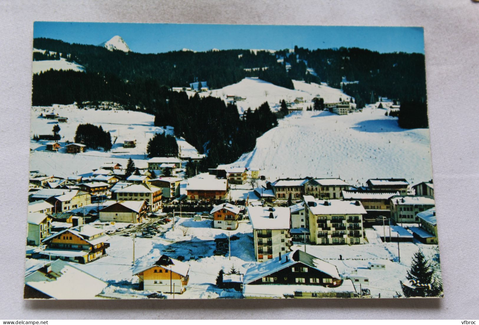 Cpm, les Gets, vue partielle de la station, Haute Savoie 74