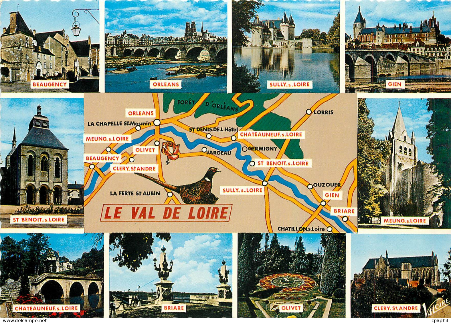 CPM Les Merveilles du Val de la Loire Beaugency Orleans Sully sur Loire Gien St Benoit sur Loire Meu