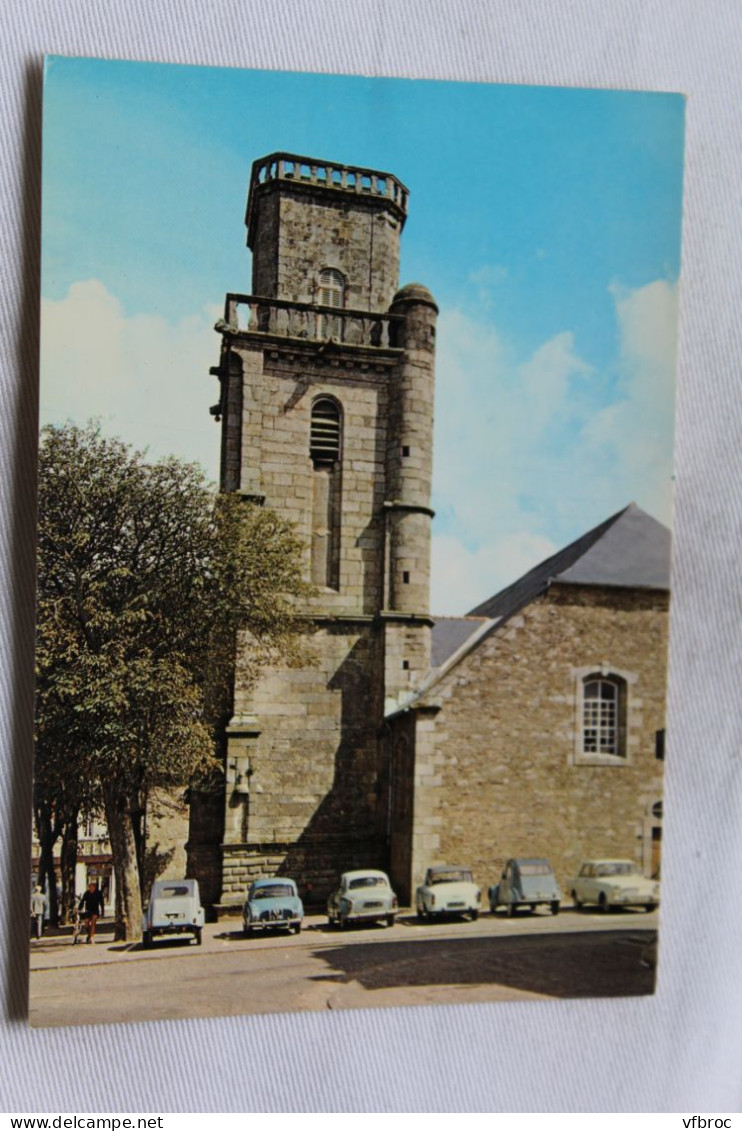 Cpm, Lesneven, l'église et sa tour, Finistère 29