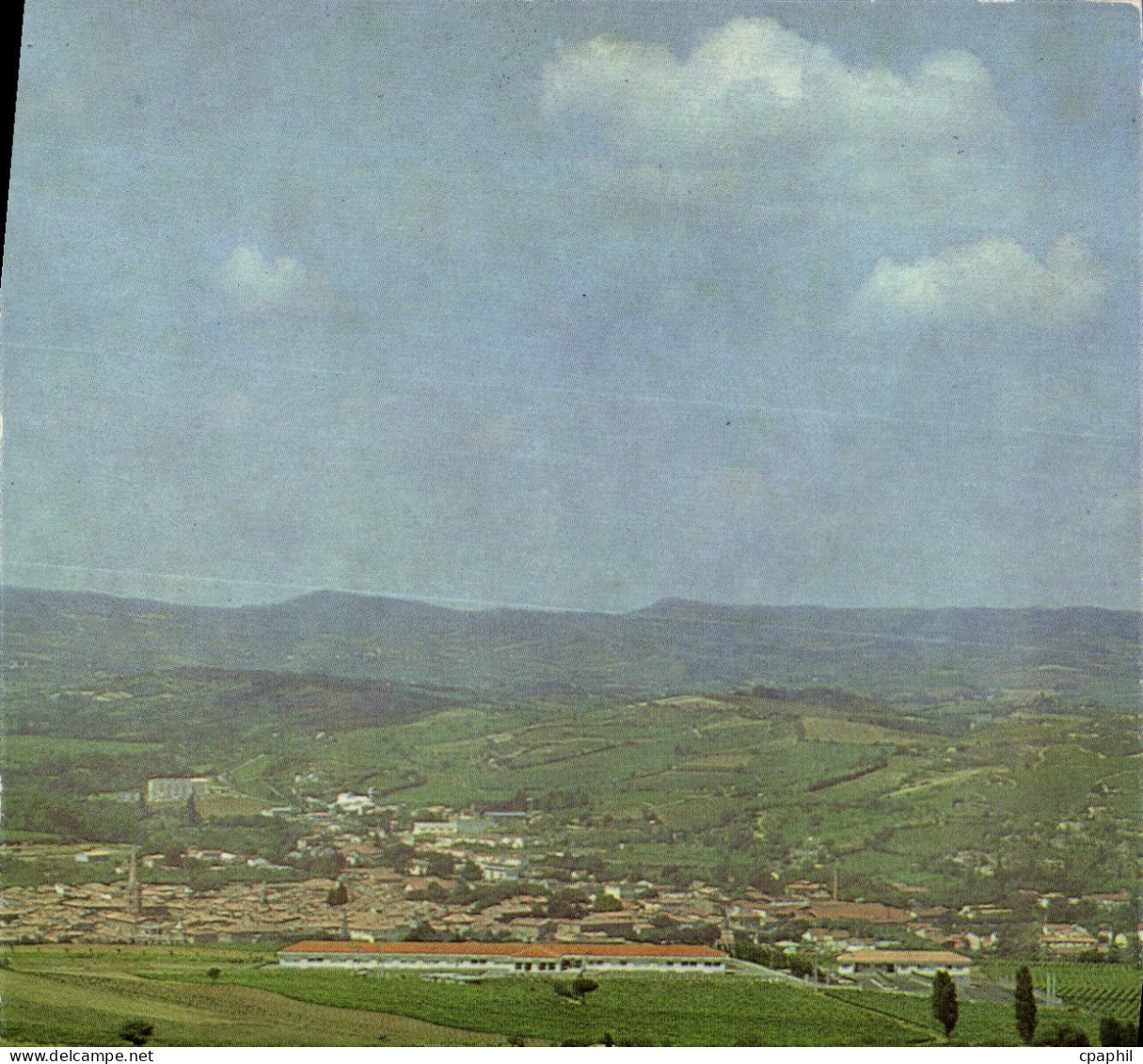 CPM Limoux Vue generale de Limoux au premier plan Les Tilleuls