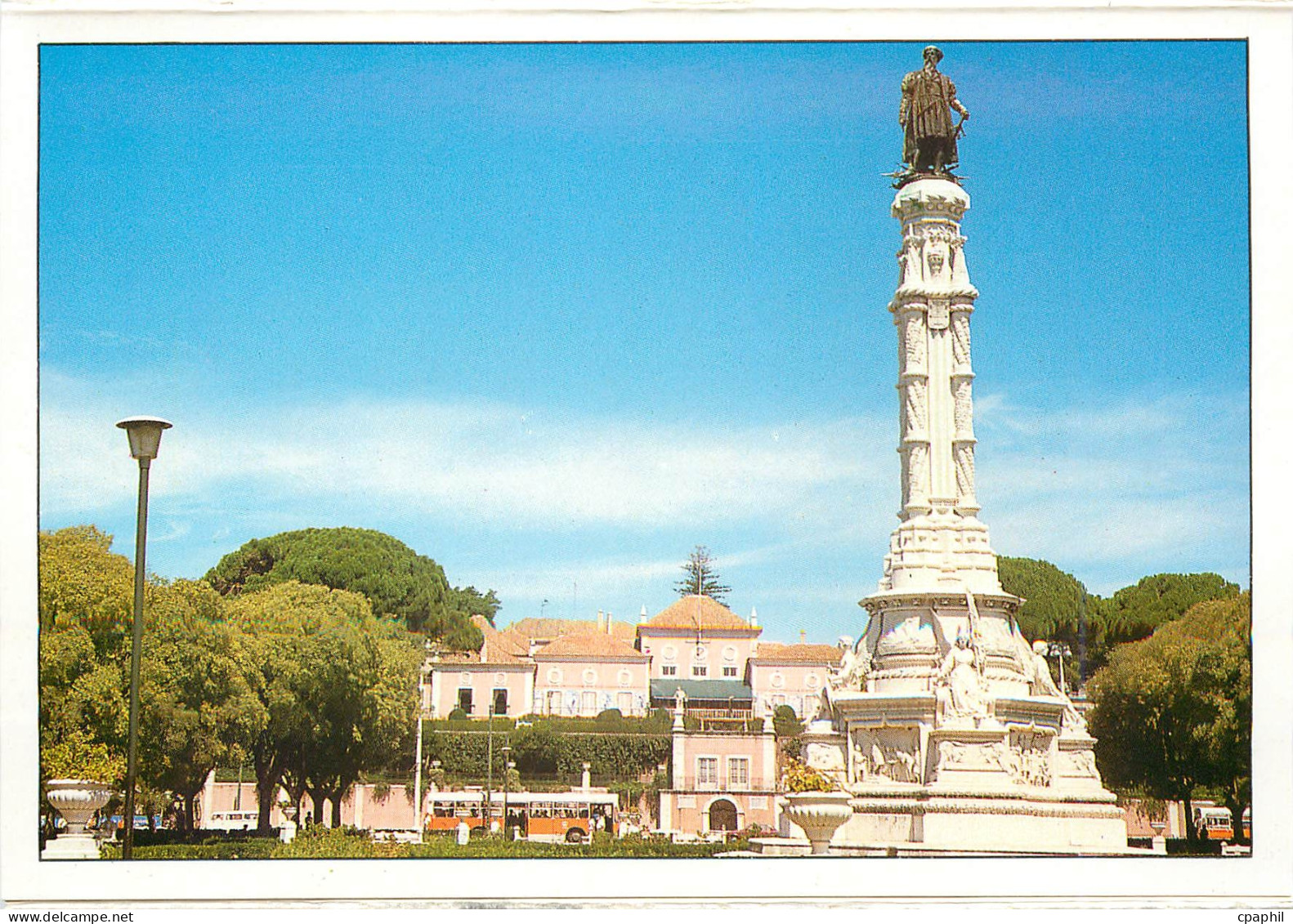 CPM Lisboa Portugal Statue d'Afonso de Albuquerque