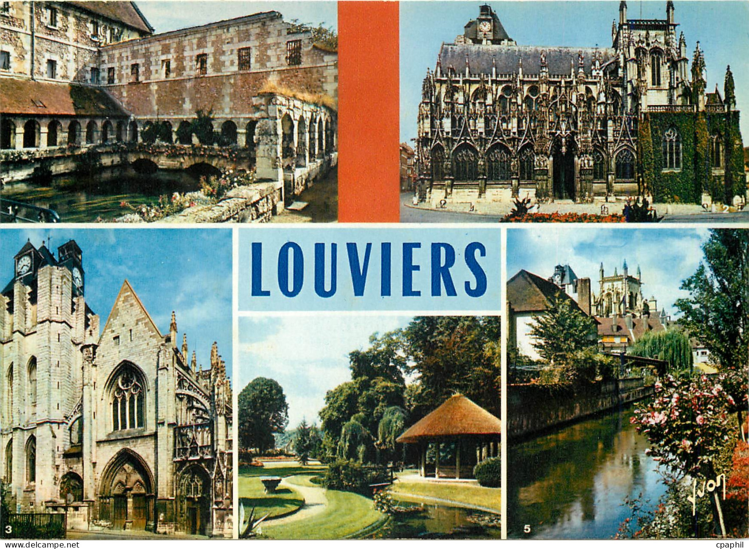 CPM Louviers Eure Ancient Couvent de St Francois Eglise Notre Dame de Louviers