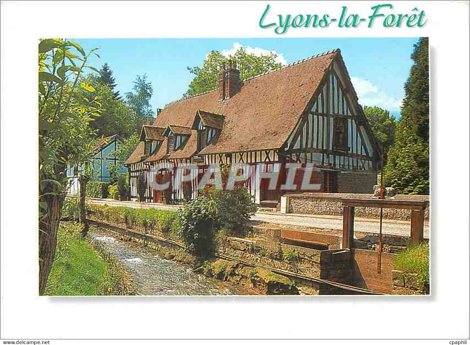 CPM Lyons la Foret La rue des troie Moulins