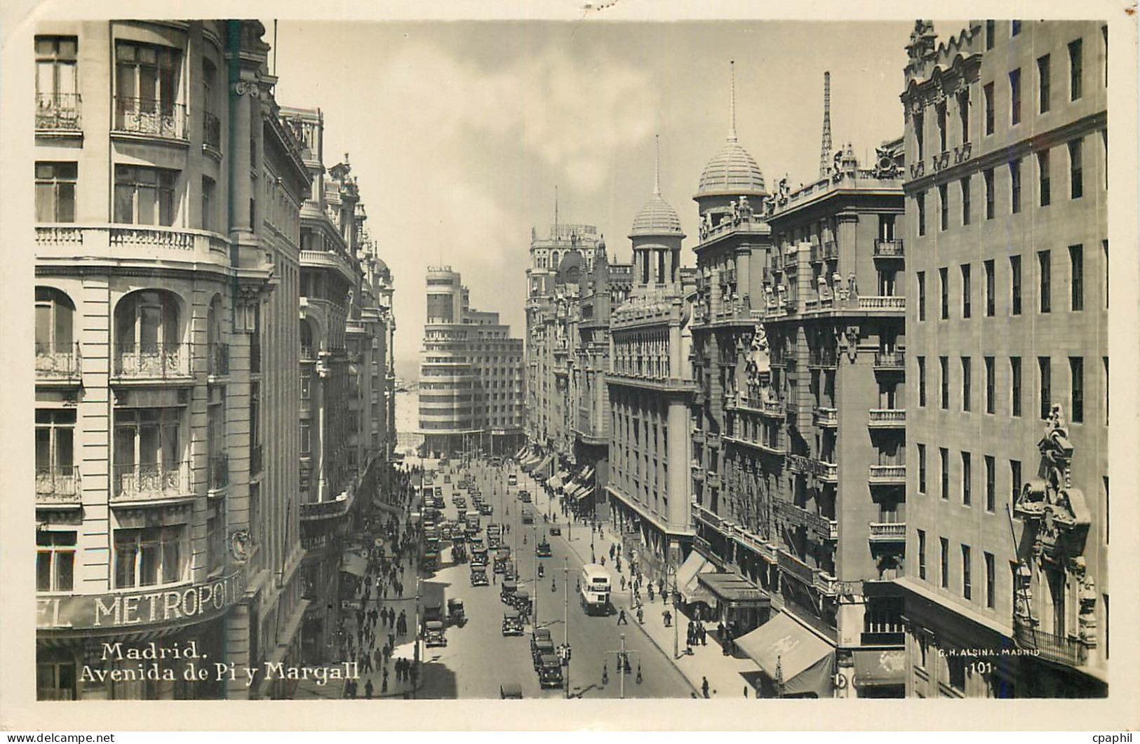 CPM Madrid Avenida de Pi y Margall Magara Fabricacion Espanola Albina Madrid