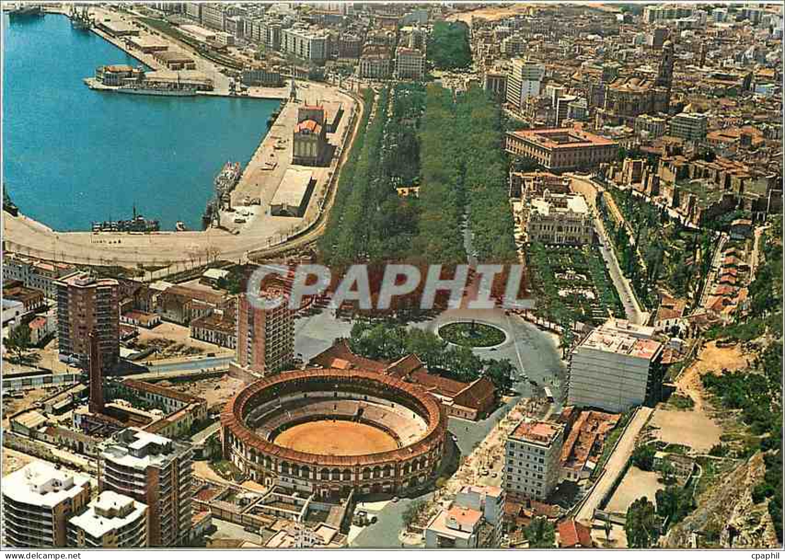 CPM Malaga Vue partielle aerienne