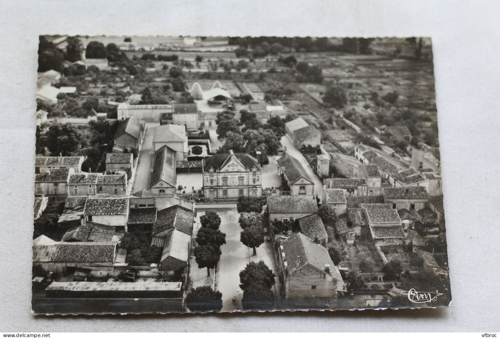 Cpm, Mansle, vue aérienne, quartier des écoles, Charente 16