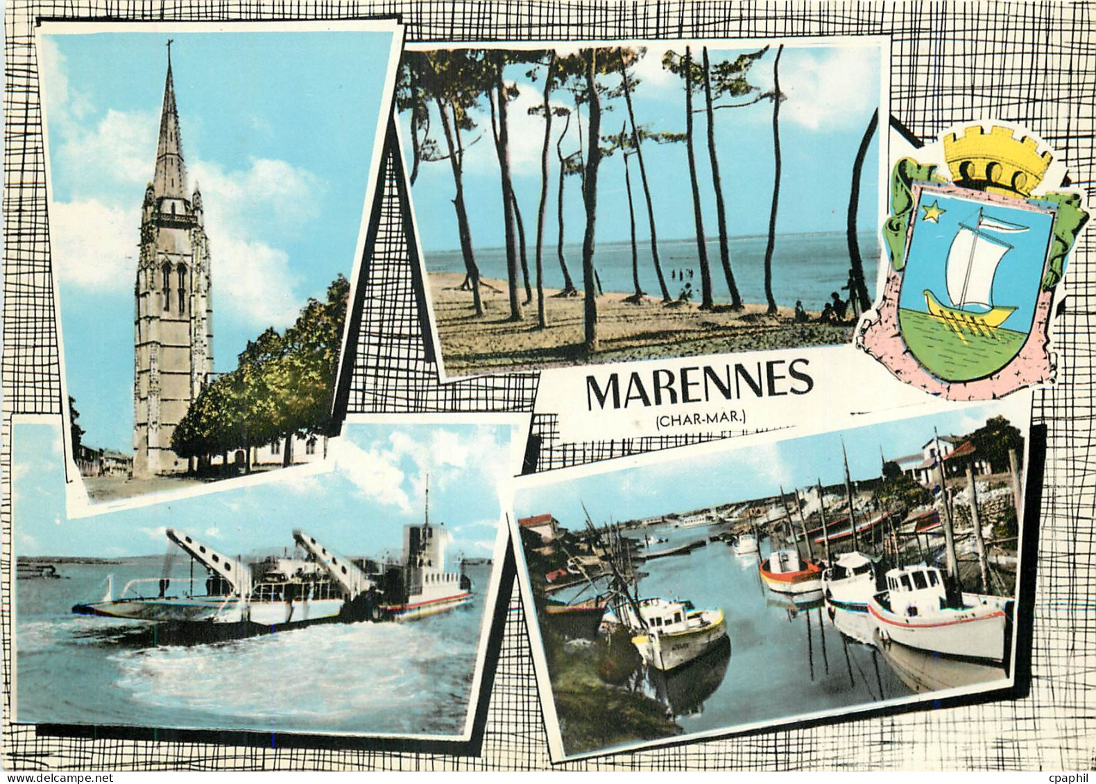 CPM Marennes Char Marit Bateau Bac