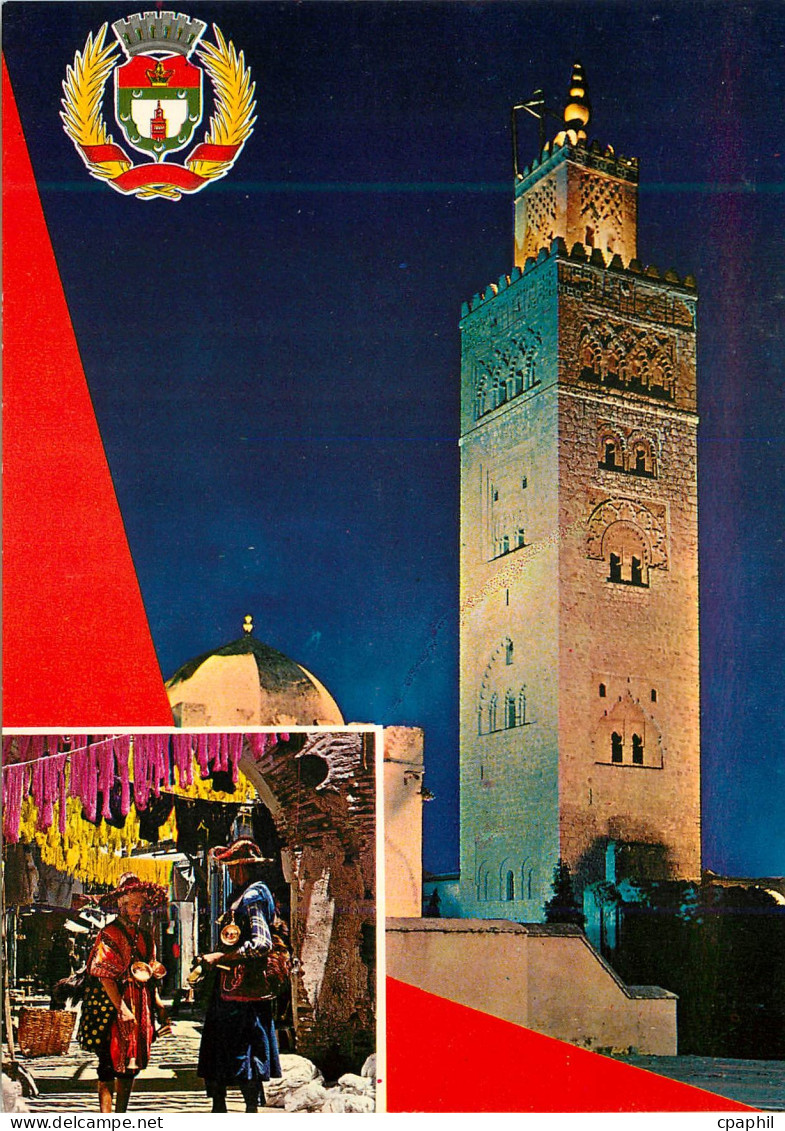 CPM Marrakech souvenir armoiries de la villes