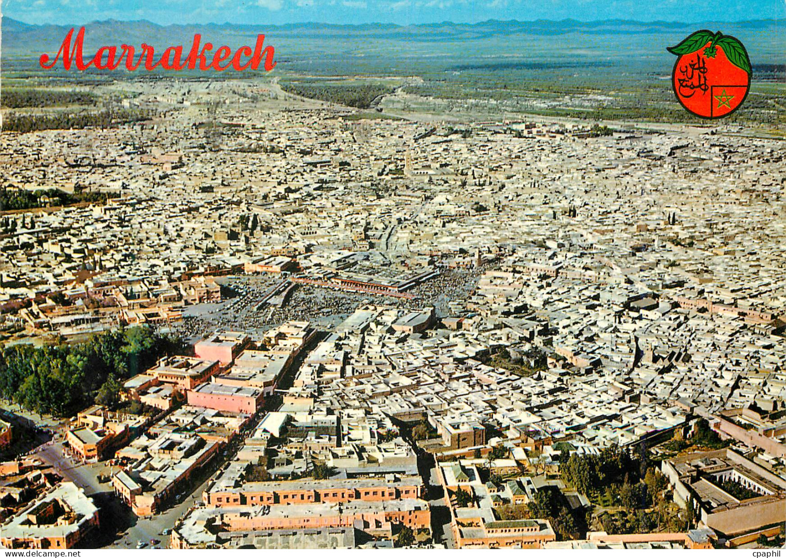 CPM Marrakech Vue aerienne