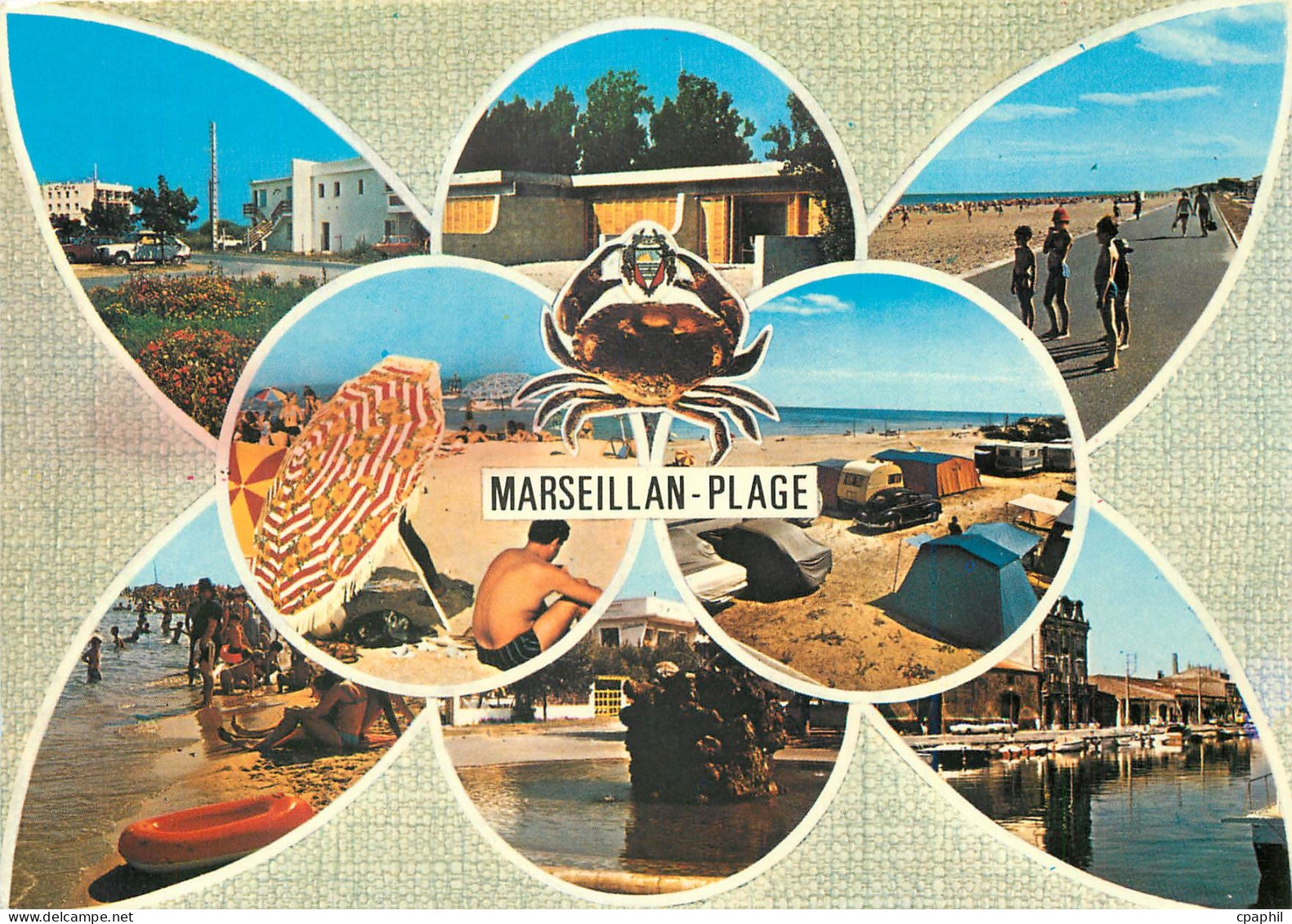 CPM Marseillan Plage Herault Paradis des vacances au bord de la Mediterranee
