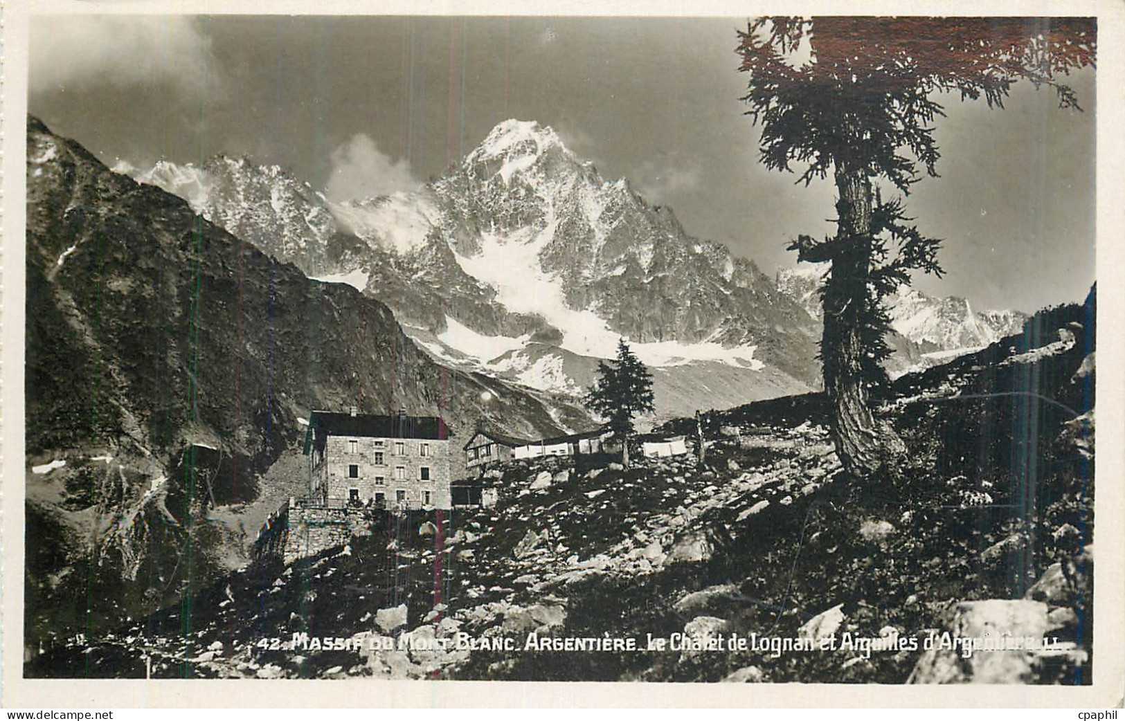CPM Massif du Mont Blanc Argentiere Le Chalet de Lognan et Aiquilles 'Argentiere