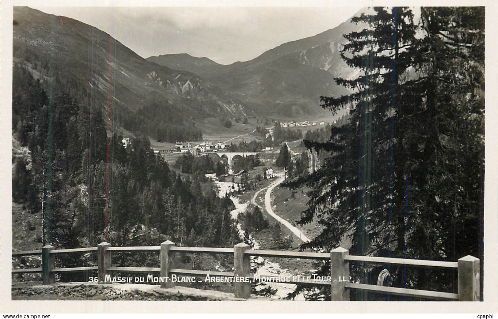 CPM Massif du Mont-Blanc Argentiere Montrul et le Tour