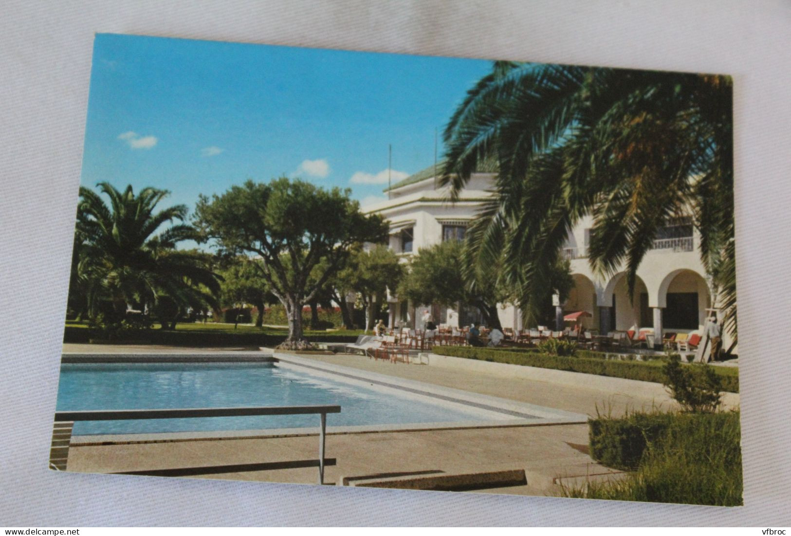 Cpm, Meknes, hôtel transaltantique, la piscine, Maroc