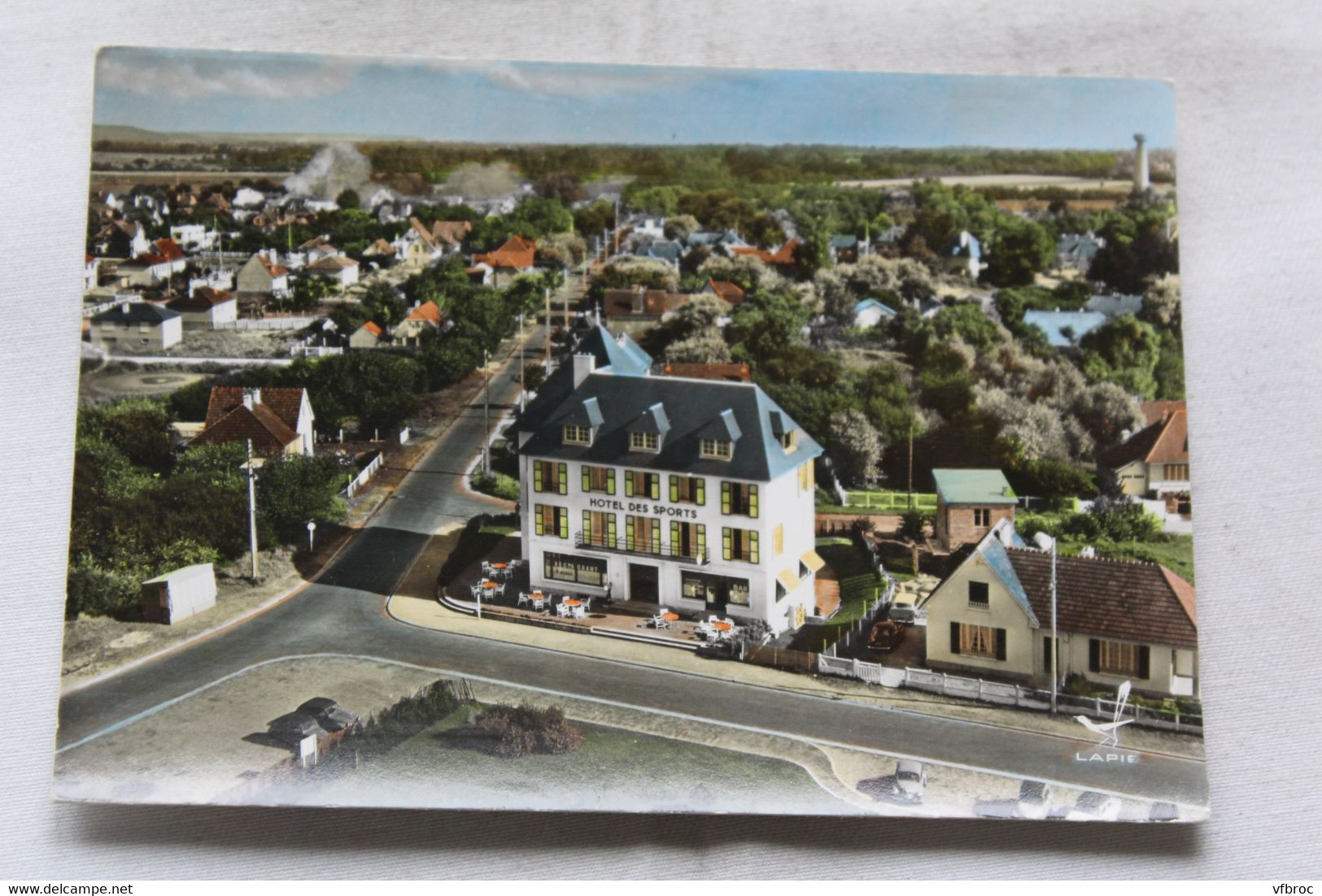 Cpm, Merville Franceville, hôtel des sports, Calvados 14