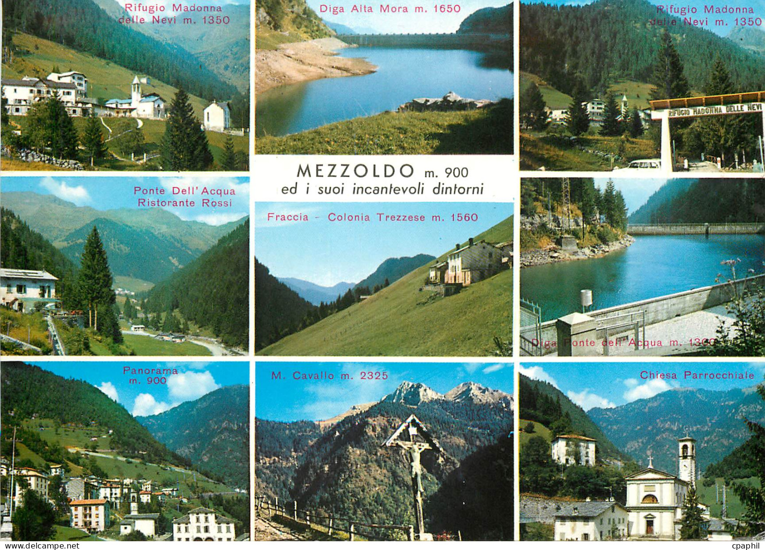 CPM Mezzoldo Bergamo panorama