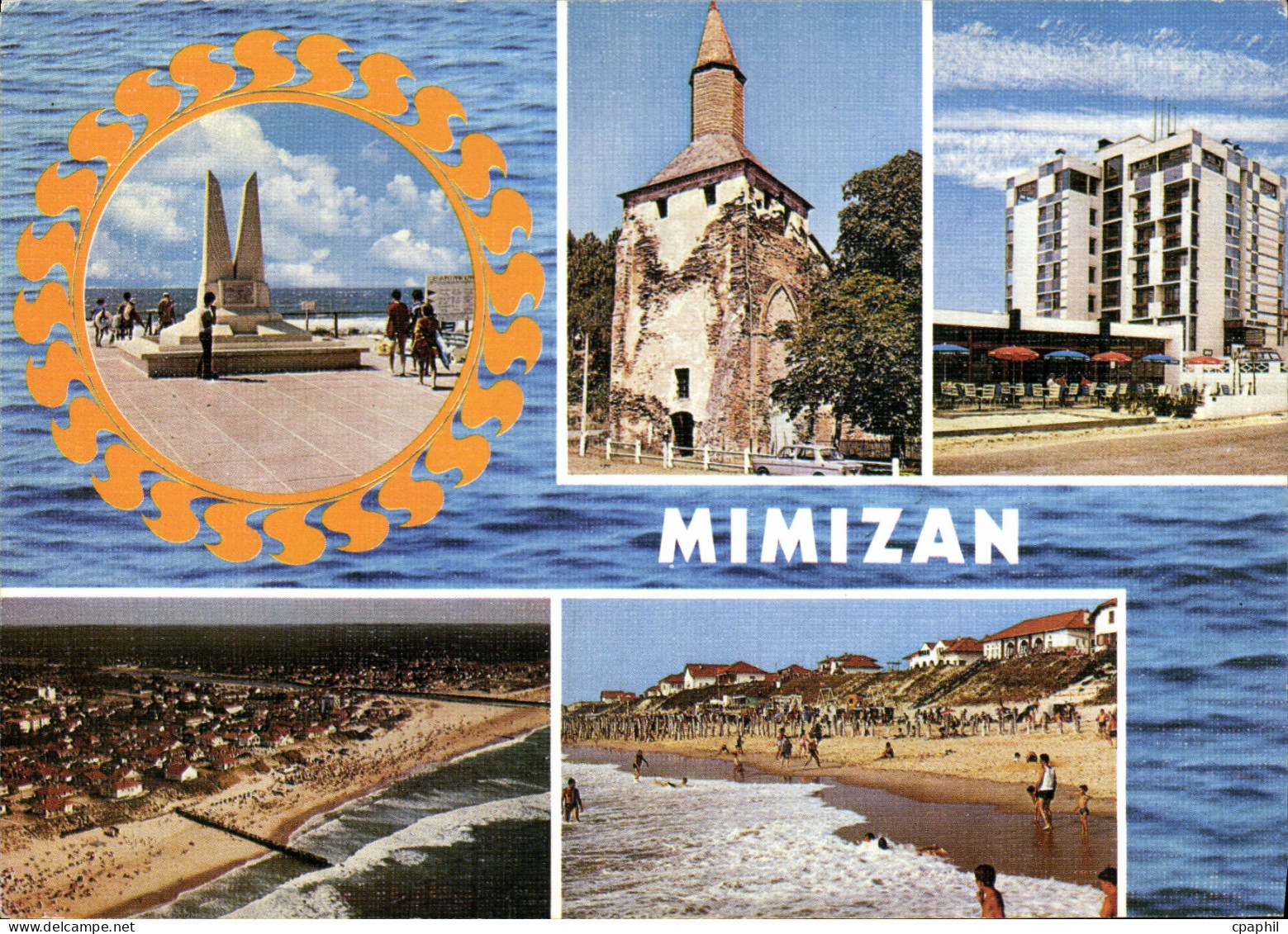 CPM Mimizan Vue generale de la Plage