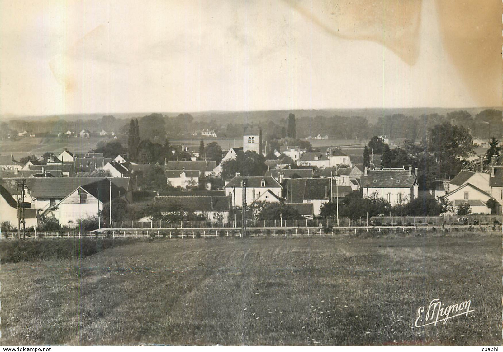 CPM Moneteau (Yonne) Panorama