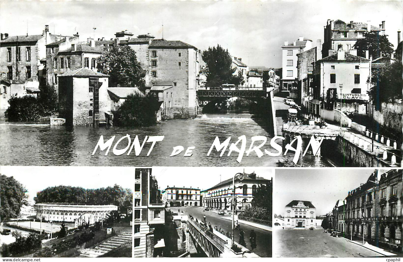 CPM Mont de Marsan Le Pont et bords de la Midouze