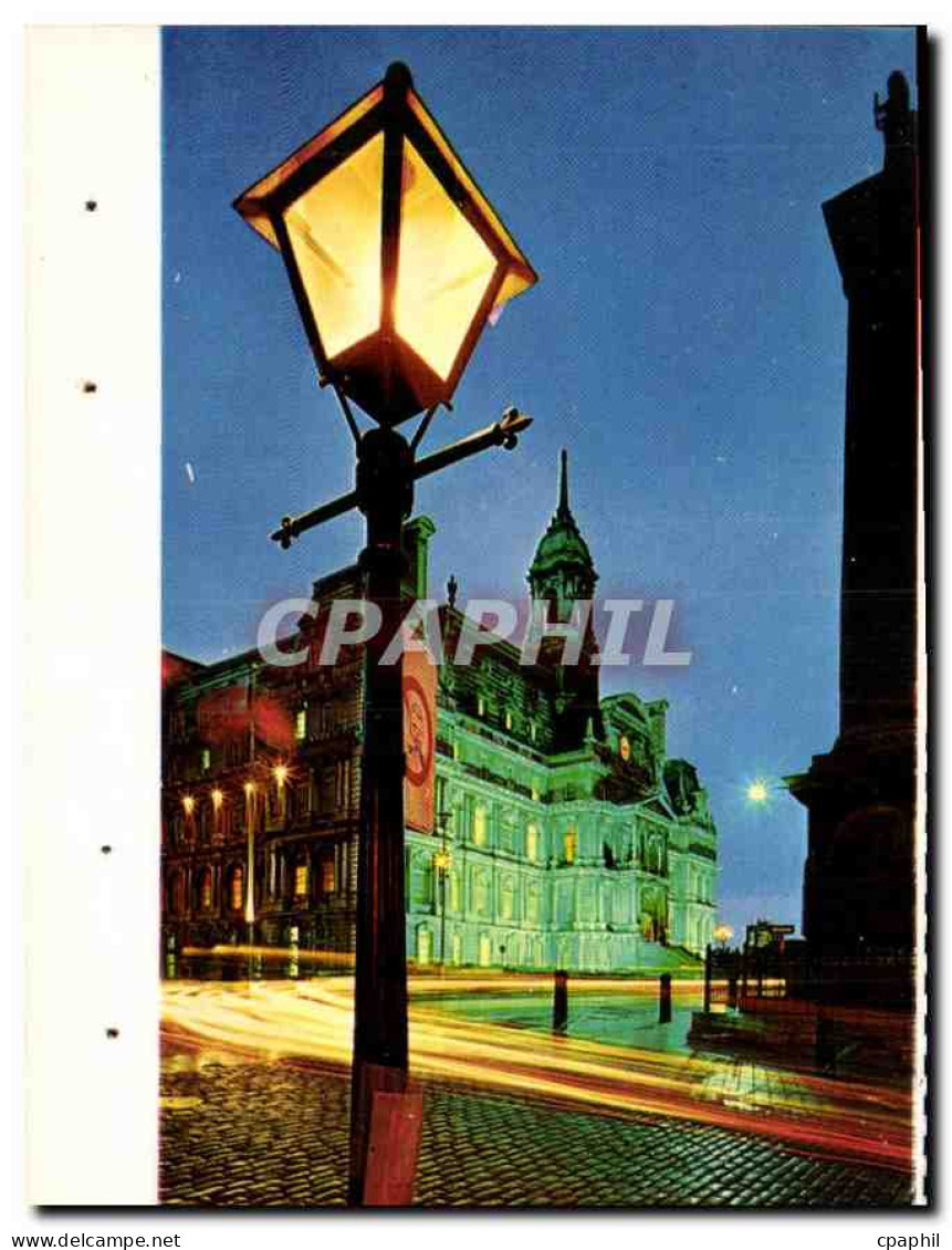 CPM Montreal Quebec Vieux Montreal la nuit