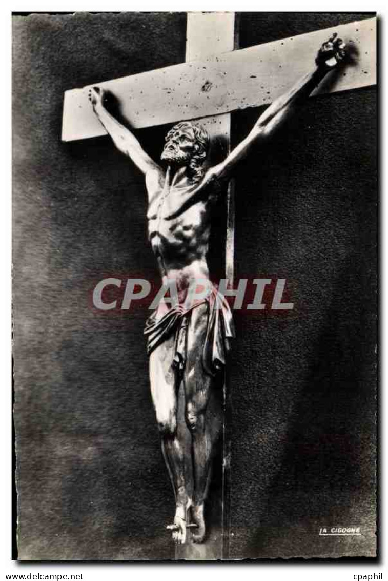 CPM Moutier d'Ahun Creuse Le Christ en buis XVII s