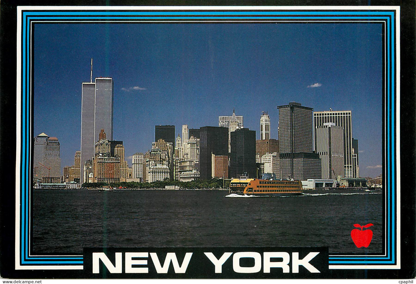 CPM New york lower manhattan harbor and the famous staten island ferry