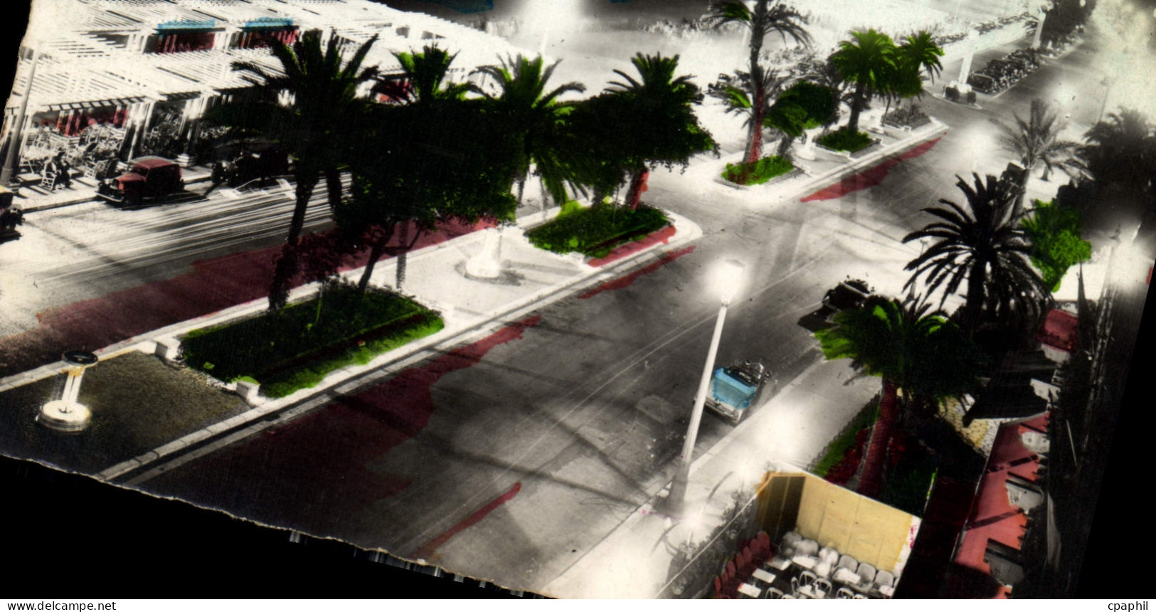 CPM Nice La Promenade des Anglais la nuit