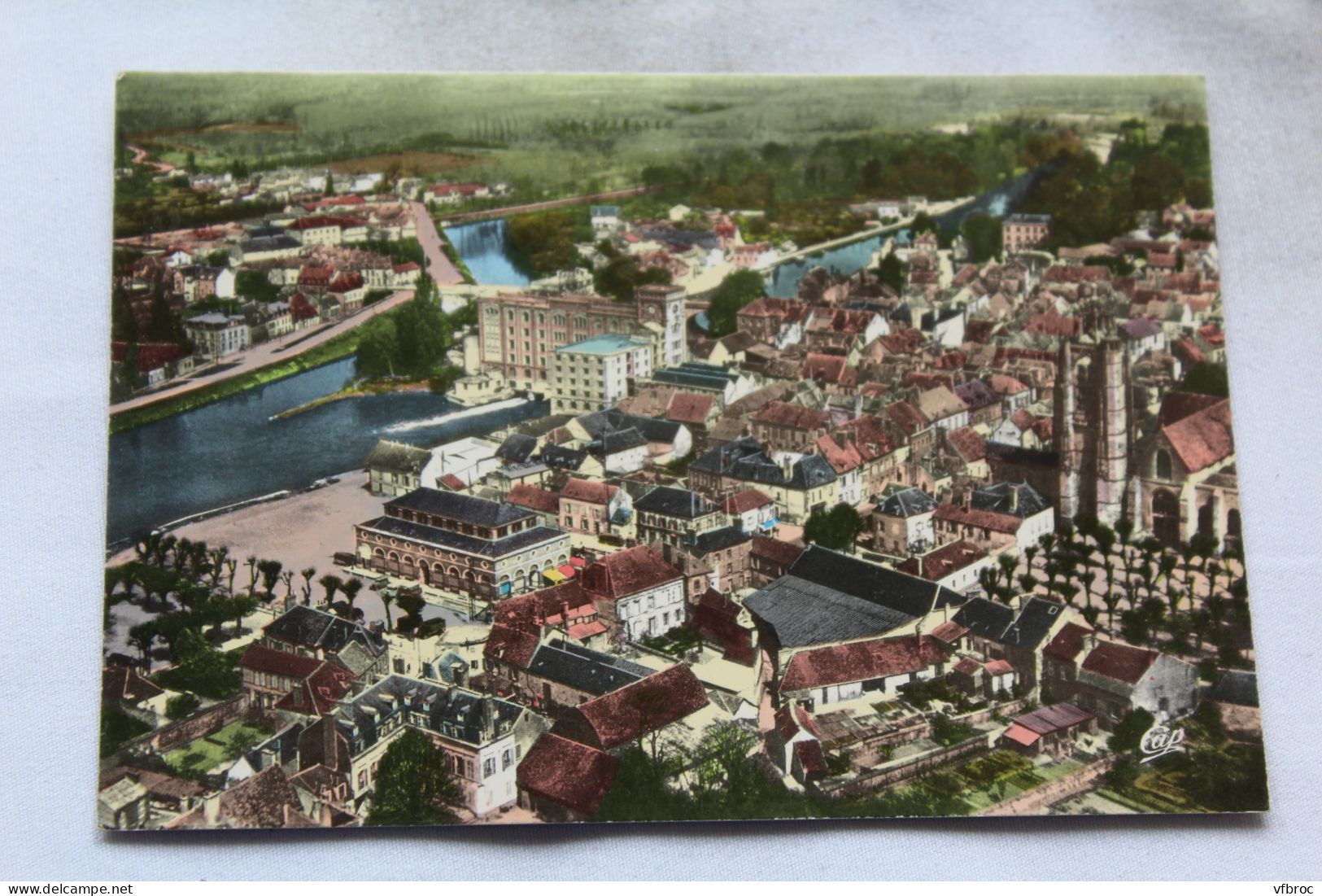 Cpm, Nogent sur Seine, vue aérienne, Aube 10