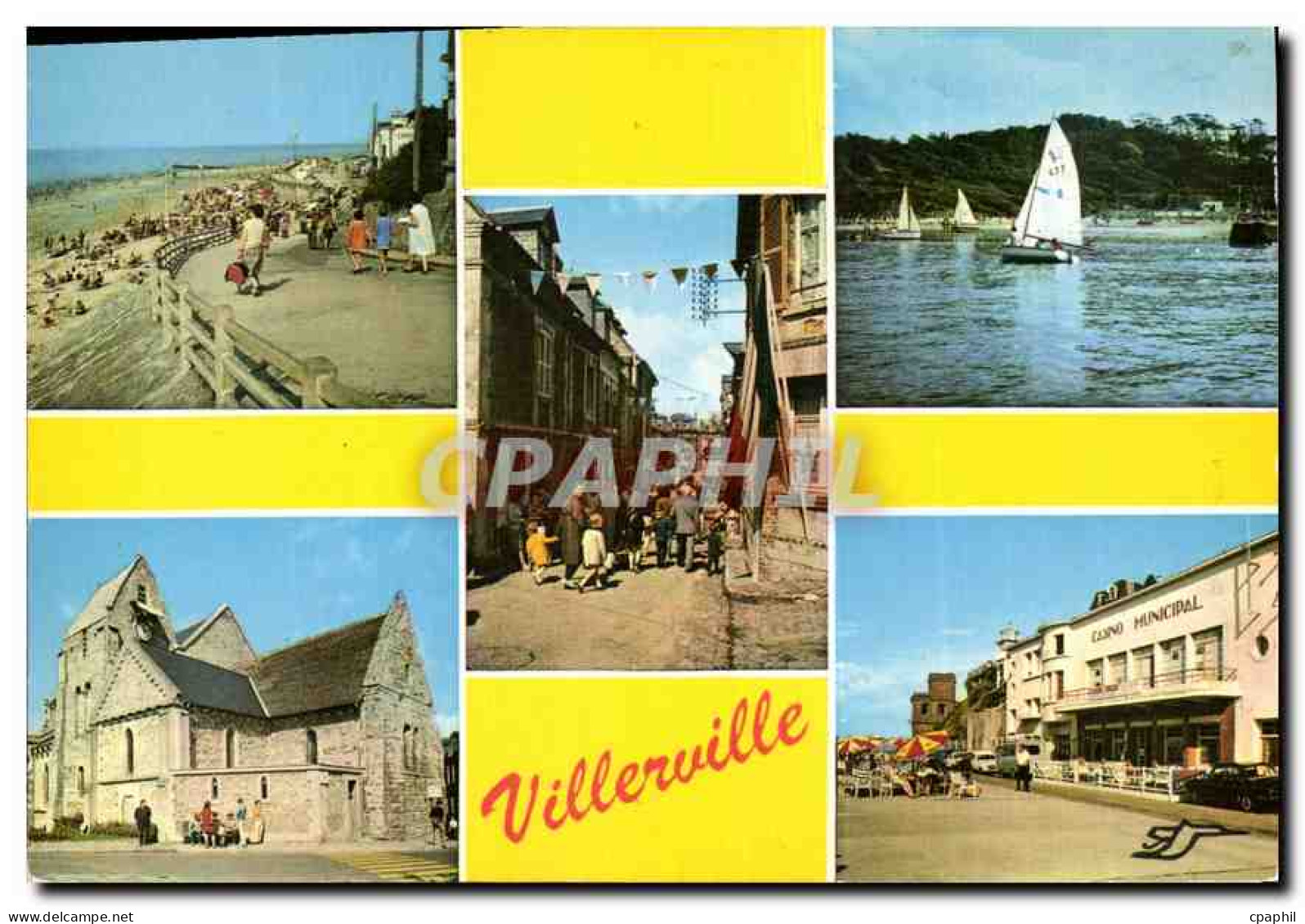 CPM Normandie France Villerville La Plage Club Nautique