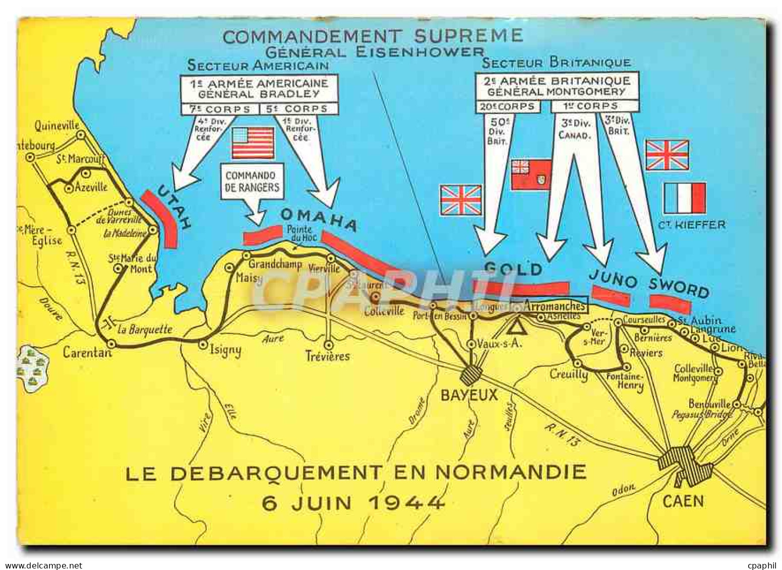 CPM O bis Arromanches Le debarquement