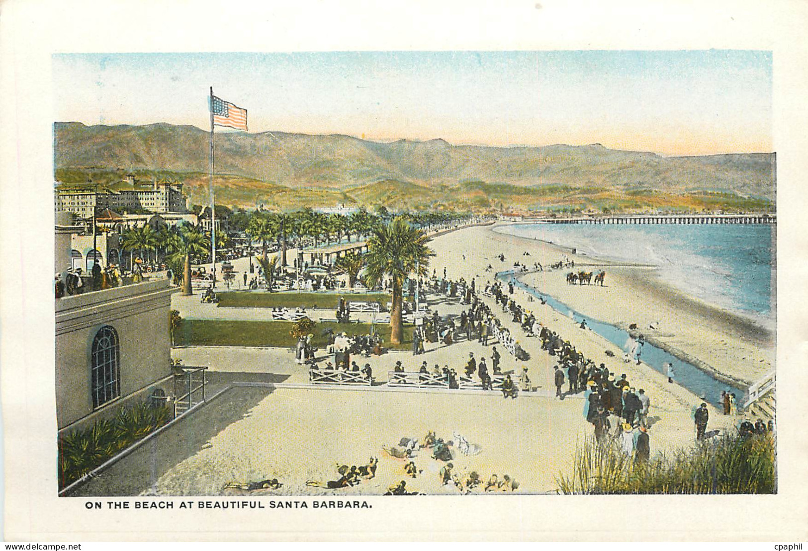 CPM On the Beach at Beautiful Santa Barbara Santa Barbara Bay