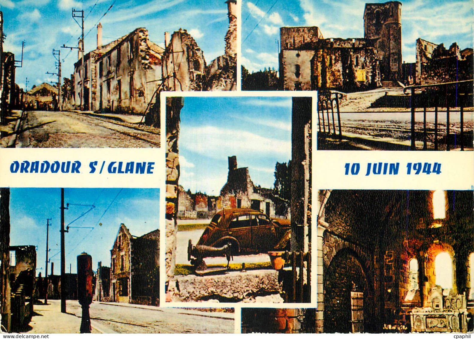 CPM Oradour sur Glane Haute Vienne Cite martyre 10 Juin 1944 Militaria