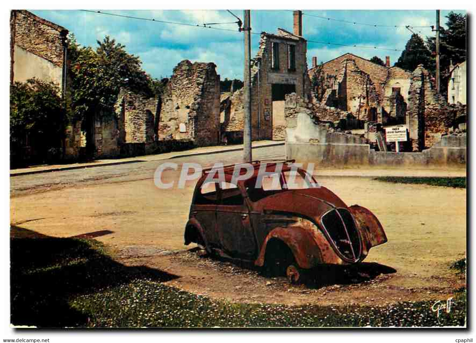 CPM Oradour sur Glane Haute Vienne Les Nazis firent fusiller les hommes