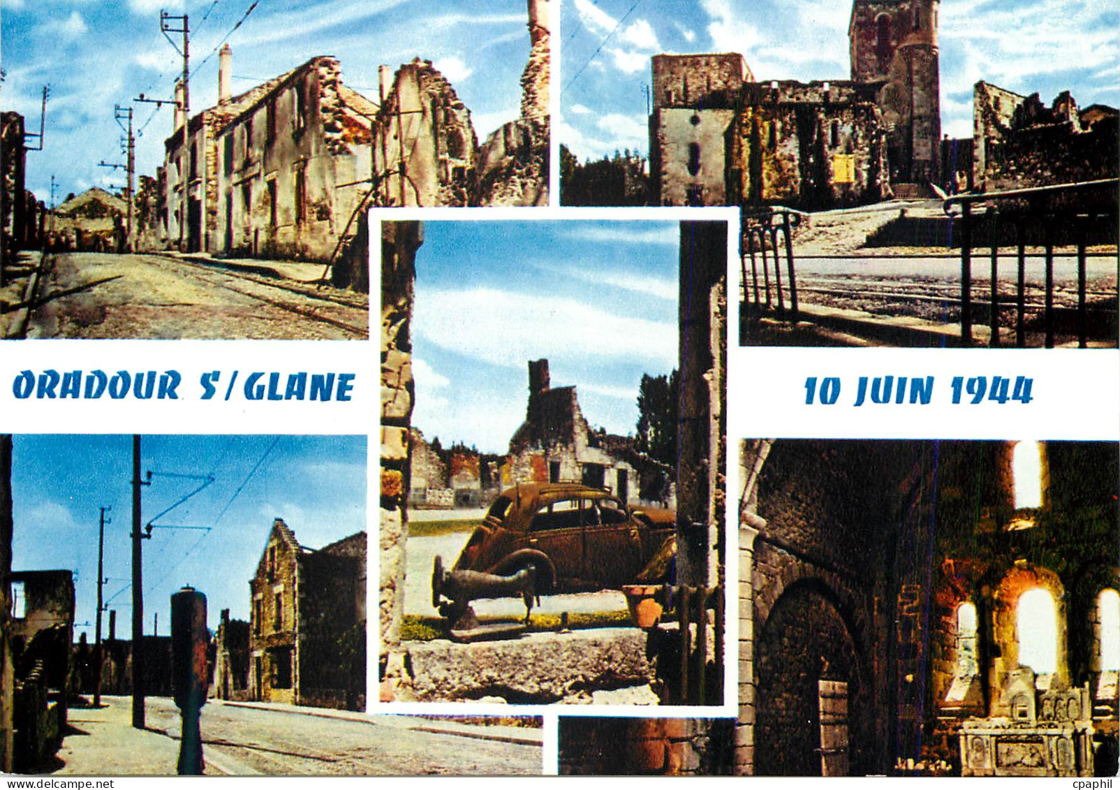 CPM Oradour sur Glane Hte Vienne Cite Martyre 10 Juin 1944 Militaria