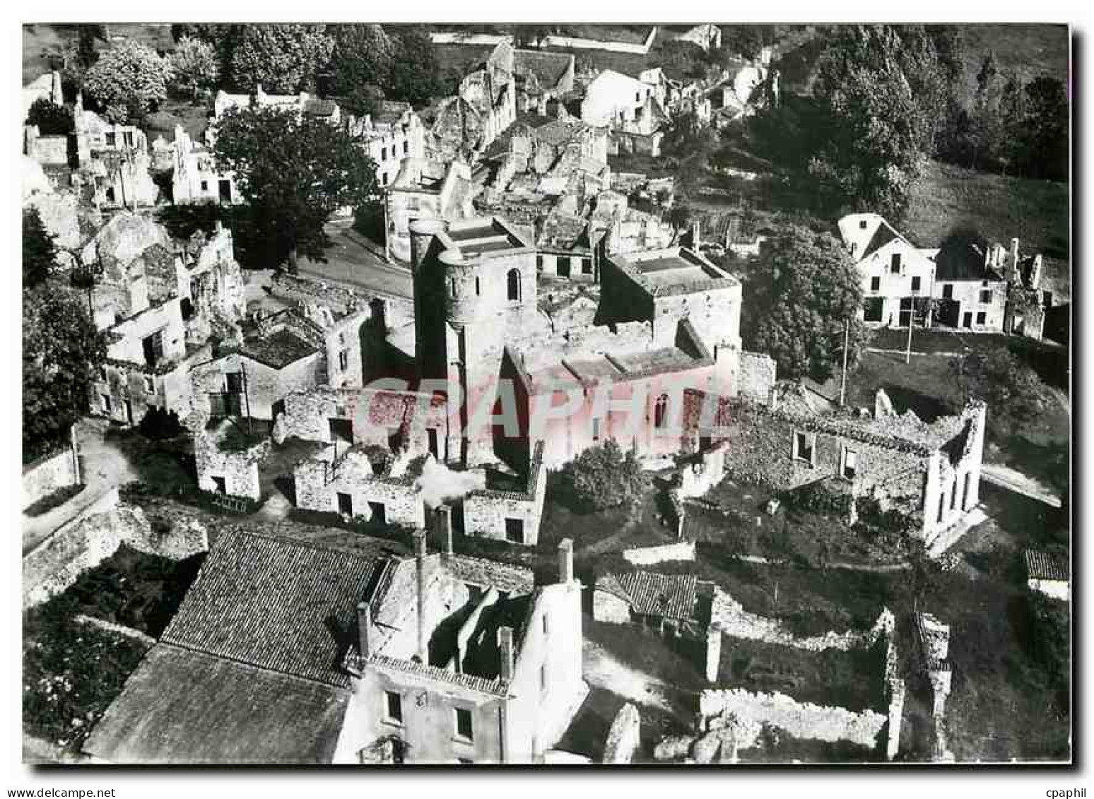 CPM Oradour sur Glane Hte Vienne Classe Site Historique Vue aerienne