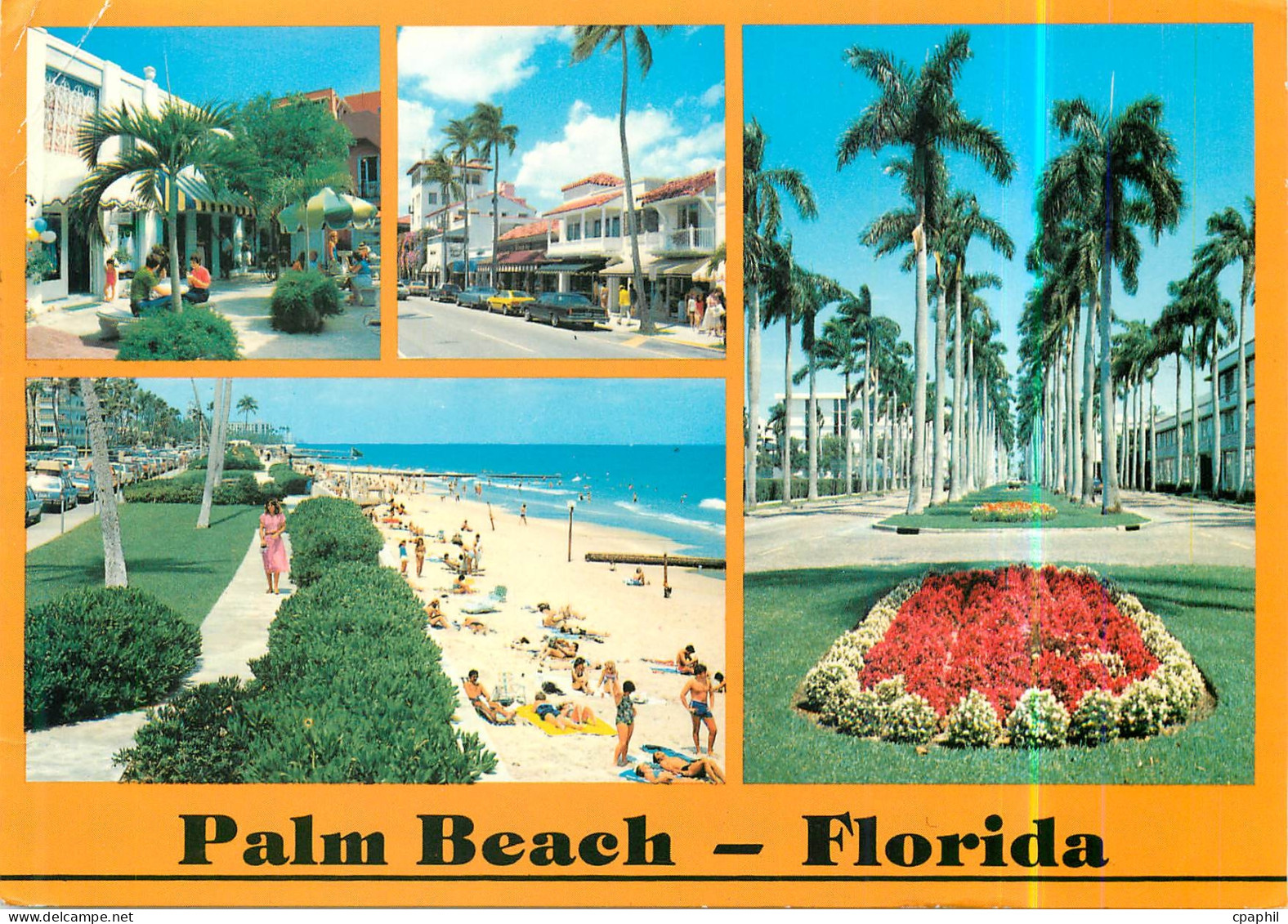 CPM Palm Beach Florida Famous for Shopping Beautiful Homes and a vacation Paradise