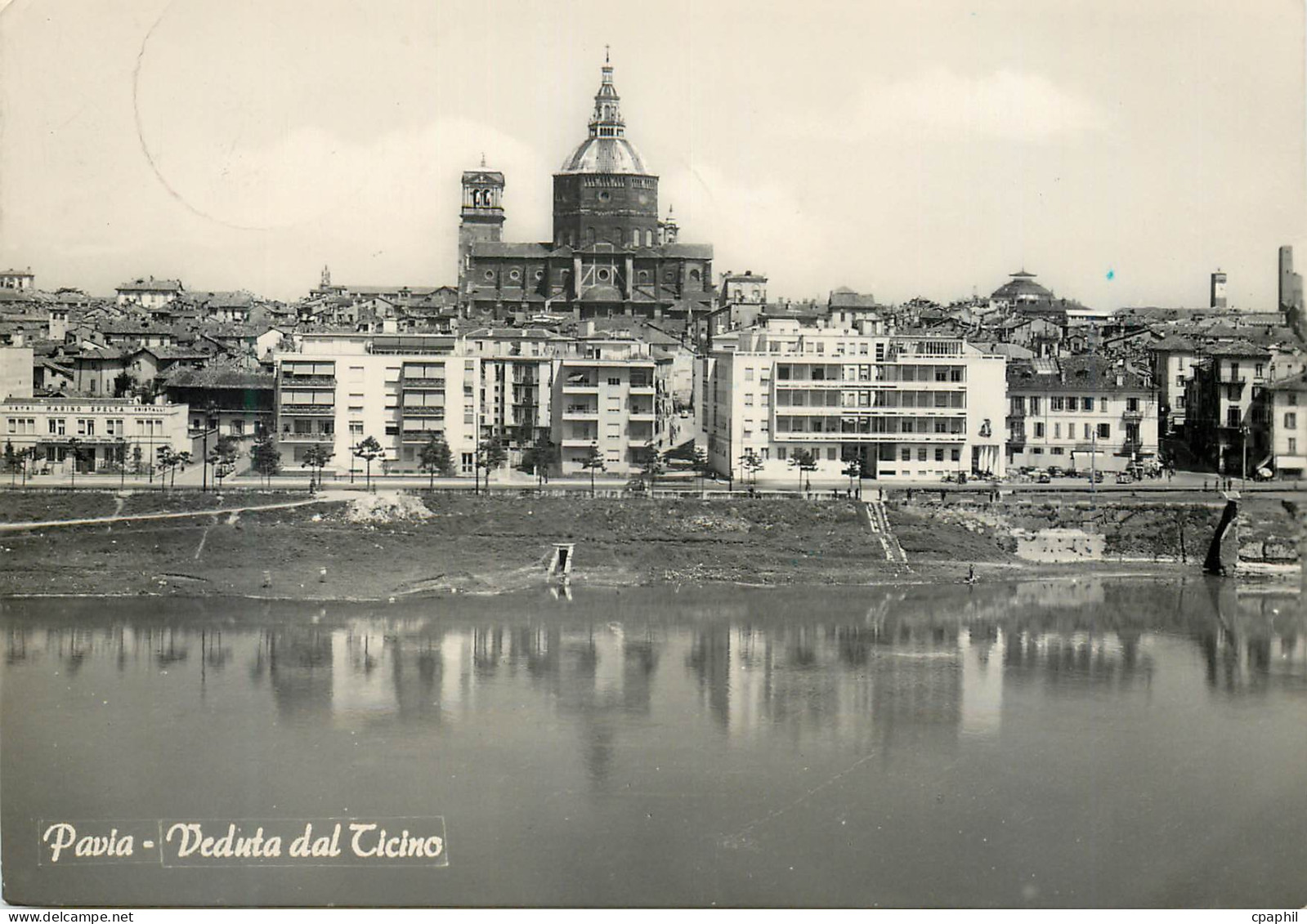 CPM Pavia Veduta Dal Ticino