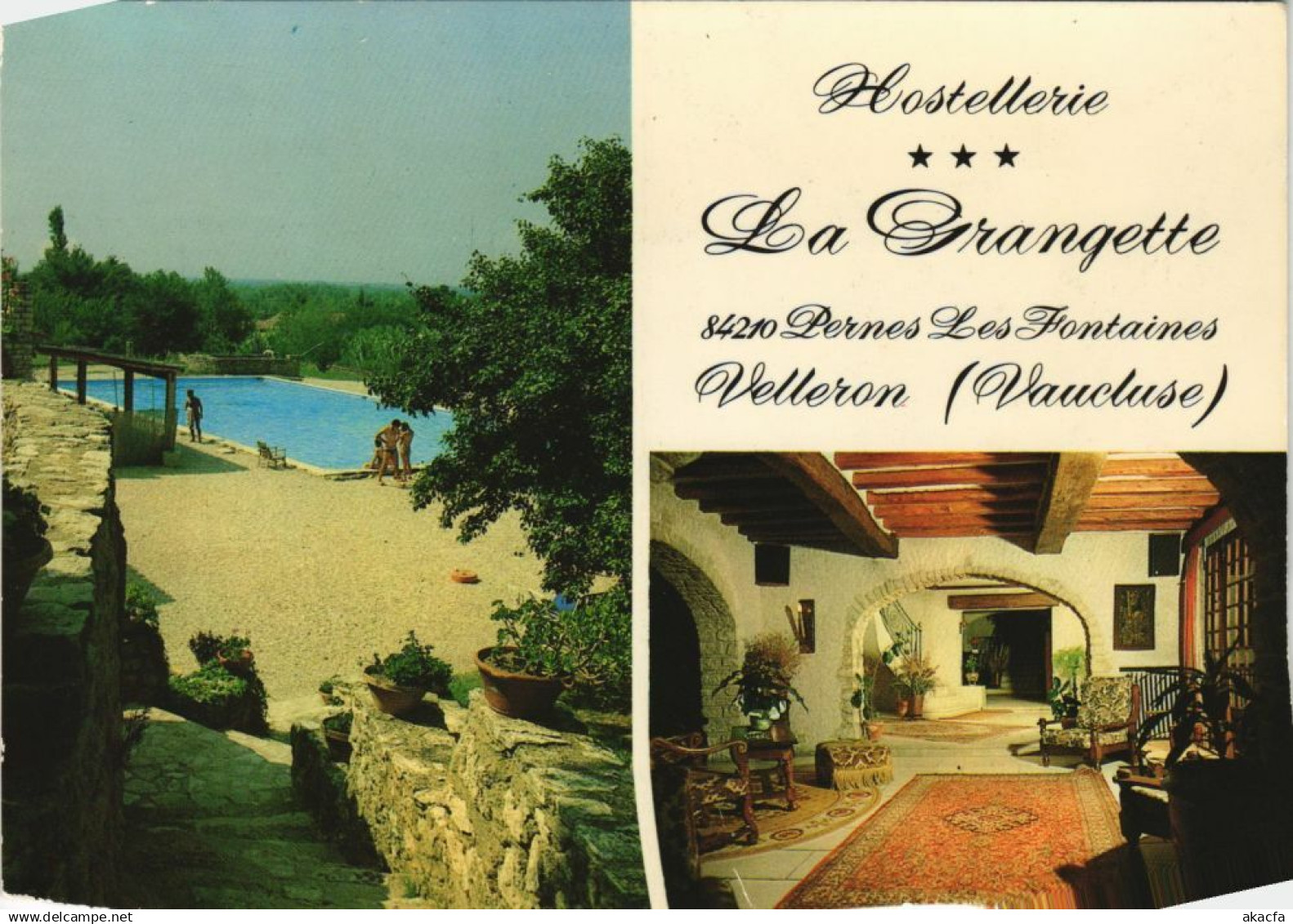 CPM PERNES-les-FONTAINES VELLERON Hostellerie La Grangette (1087309)