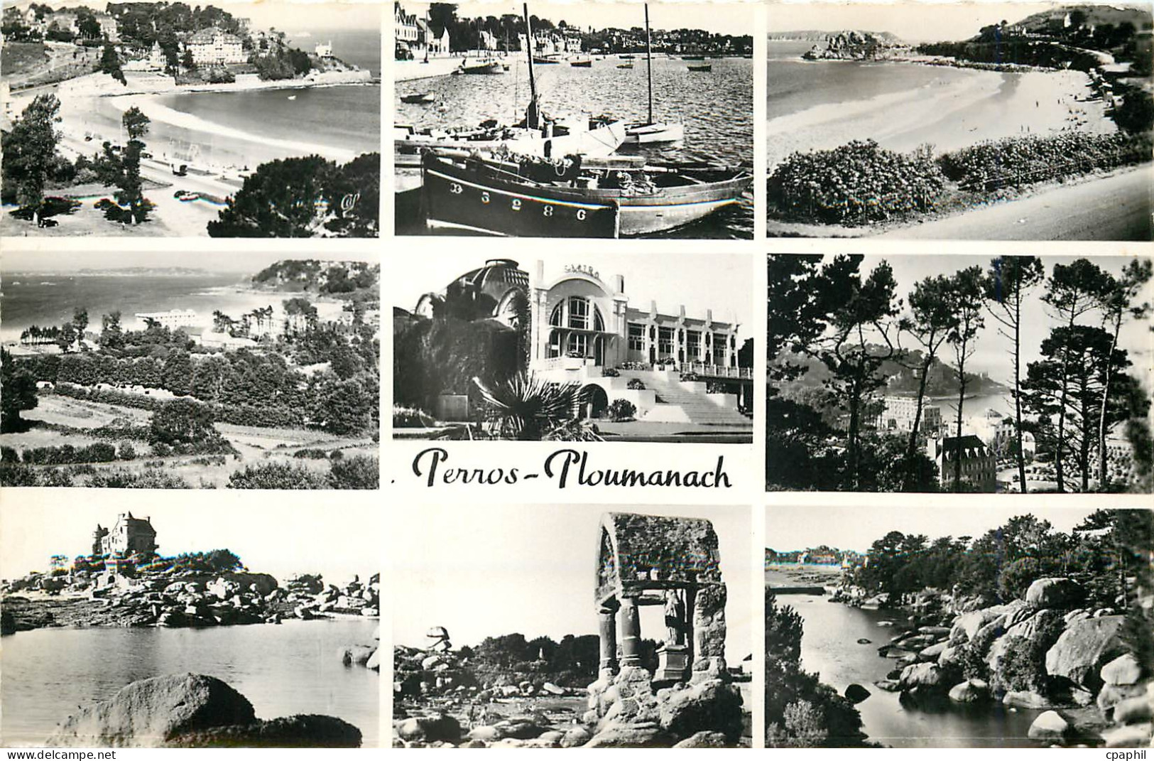 CPM Perros Ploumanac'h Plage de Trestraou le Port Plage de Tregastrignel