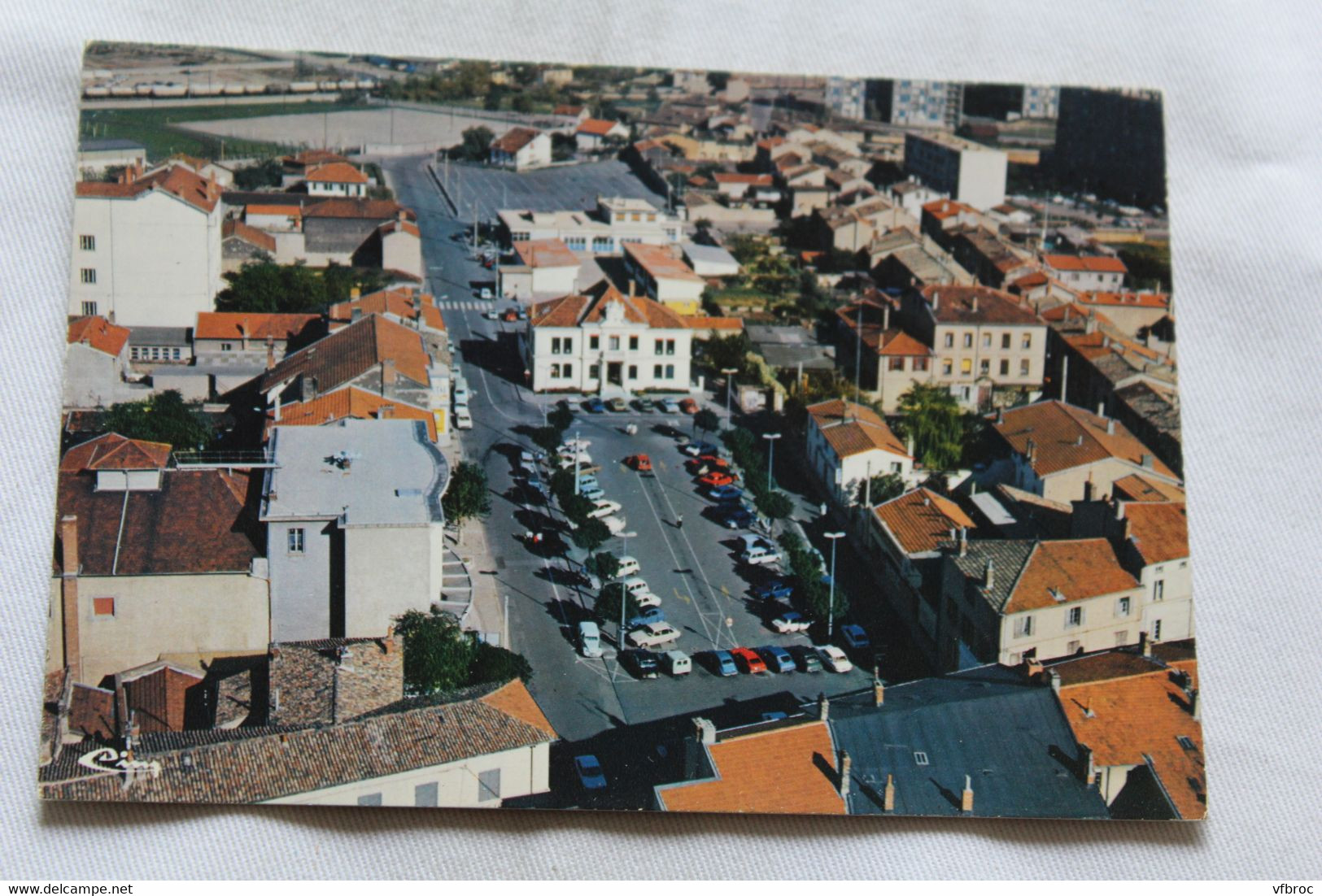 Cpm, Pierre Benite, la mairie, place Jean Jaurès, le Rhône 69