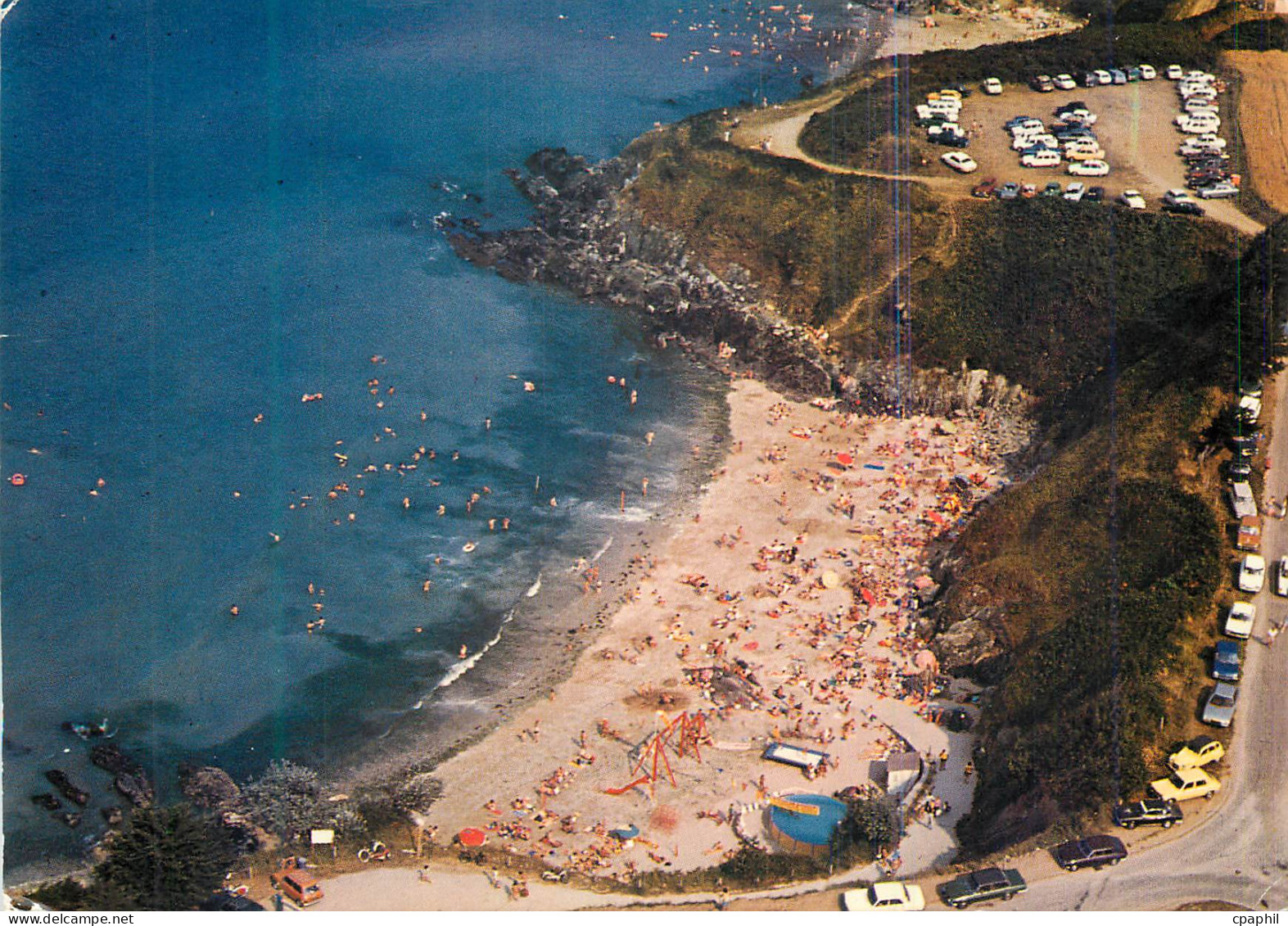 CPM Plestin les Greves couleurs de bretagne la plage des cures