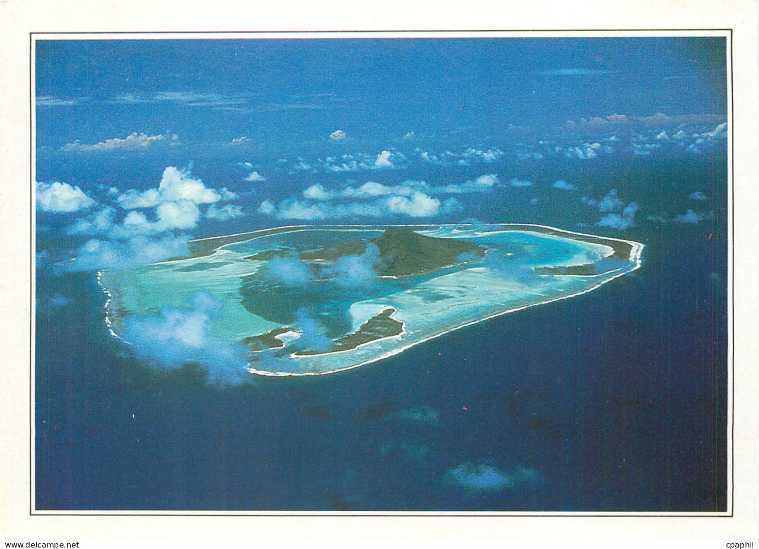 CPM Polynesie Francaise Maupiti l'Ile vue d'avion