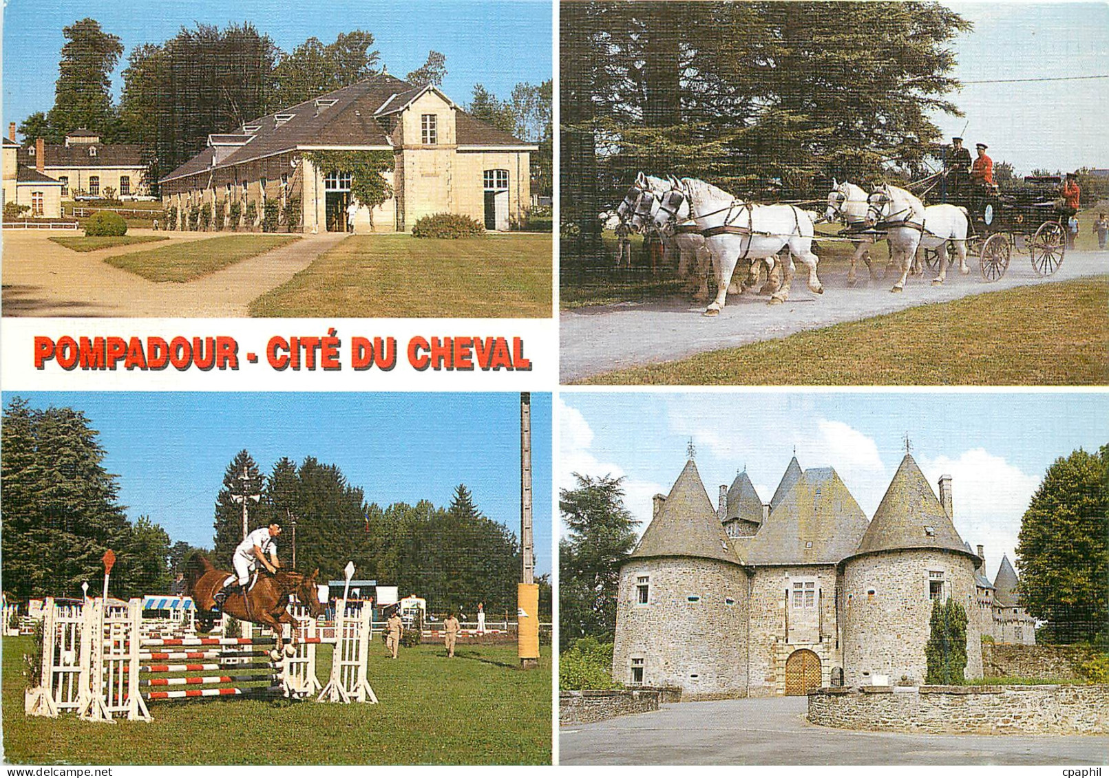 CPM Pompadour Cite du Cheval Le Haras National Le Chateau