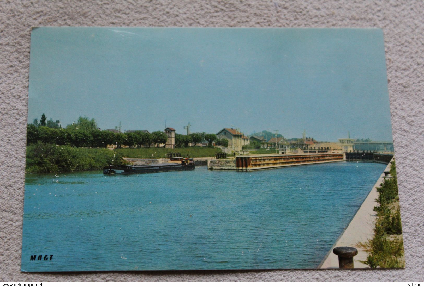 Cpm, Pont sainte Maxence, la nouvelle écluse, Oise 60