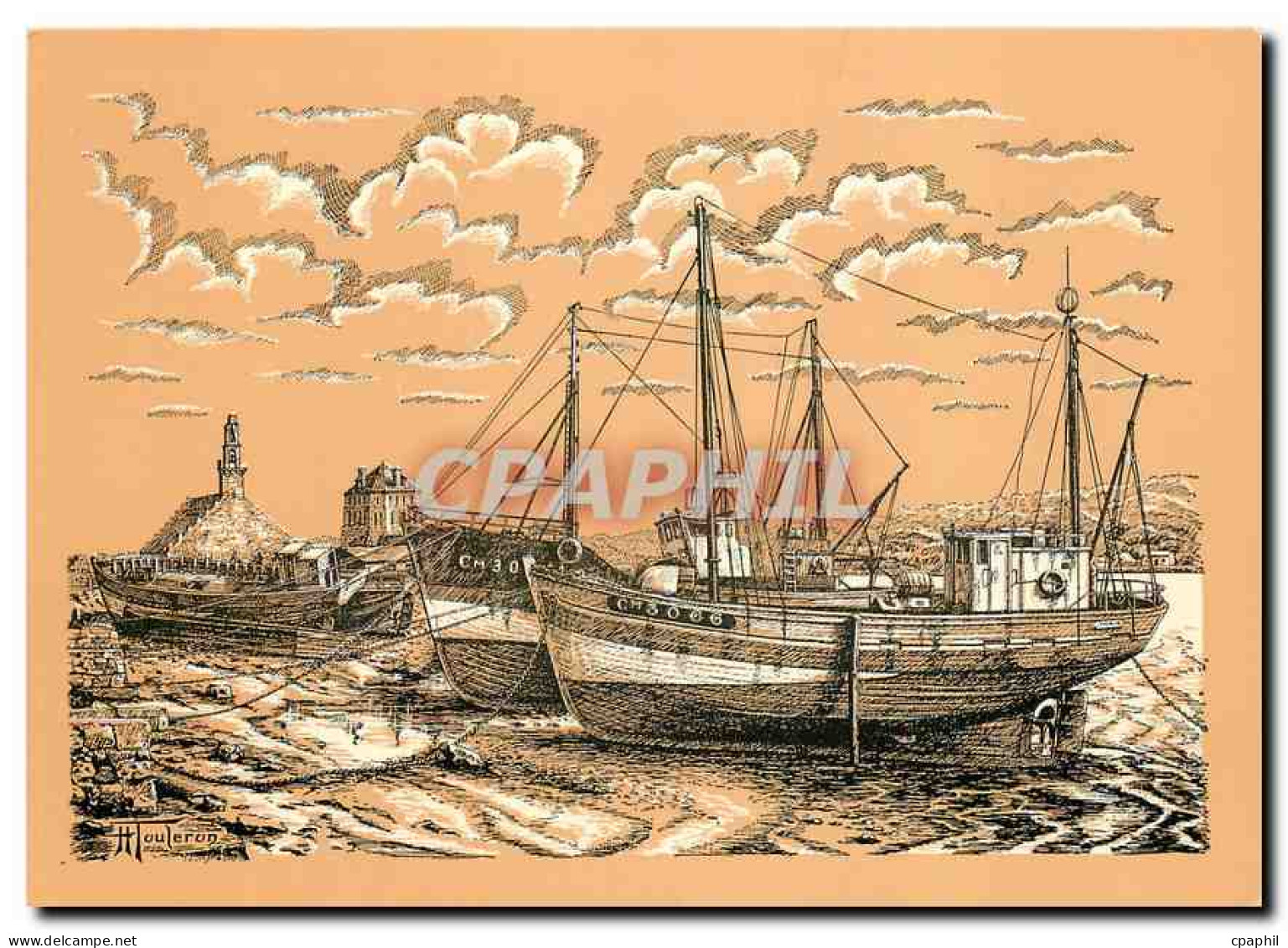 CPM Port de Peche a maree basse Camaret