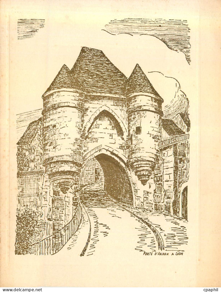 CPM Porte d'Ardon a Laon