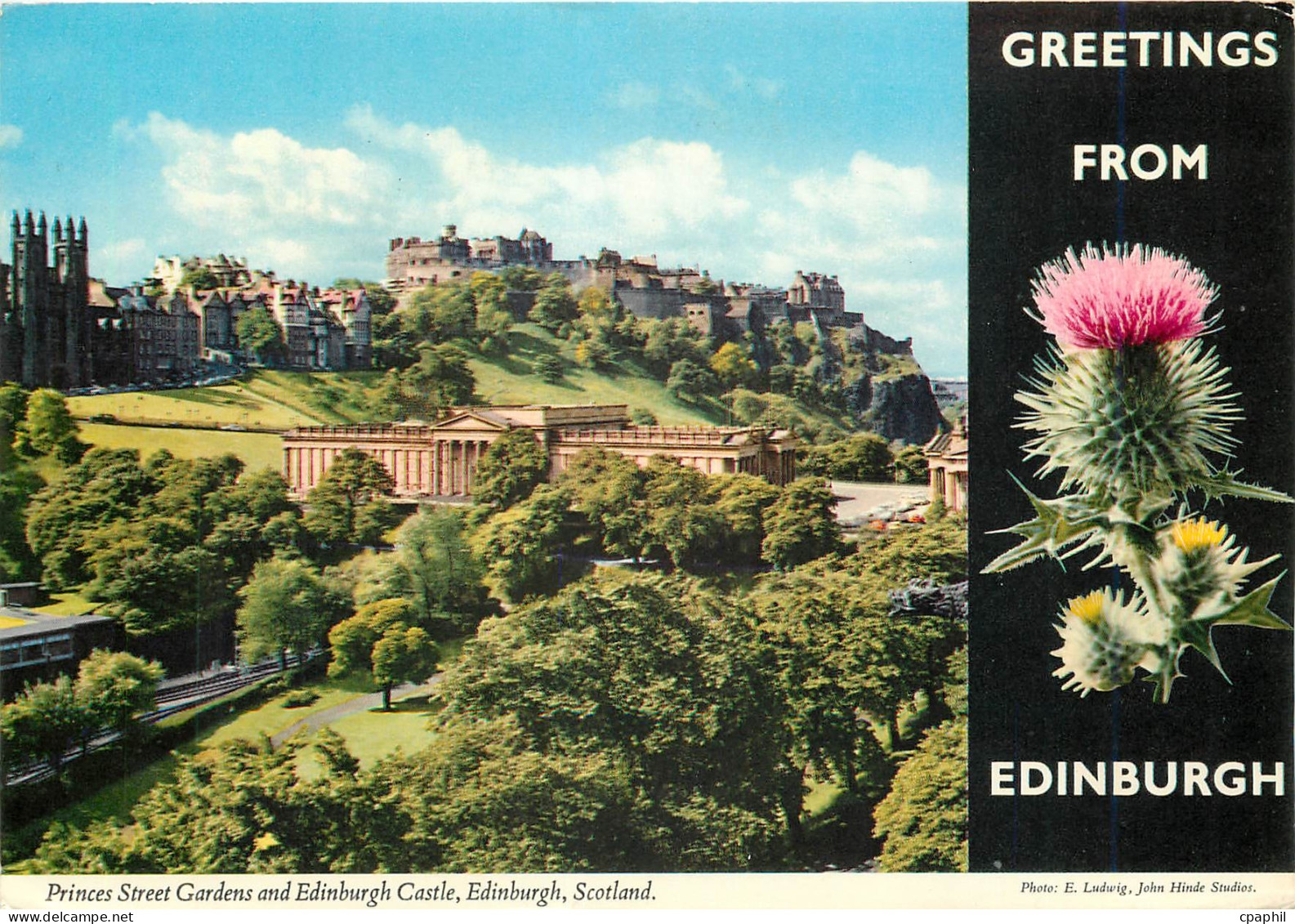 CPM Prince Street Gardens and Edinburgh Castle Edinburgh Scotland