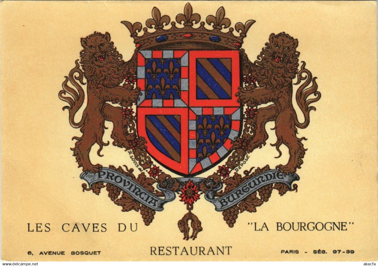 CPM Provincia Bourgogne Crest - Les Caves du Restaurant La Bourgogne (1169761)