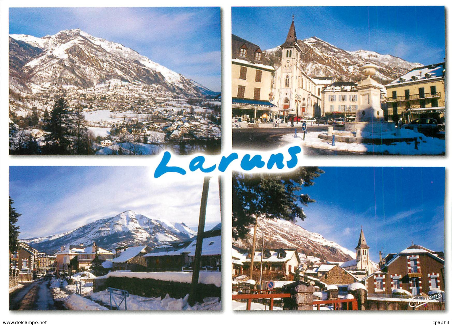 CPM Pyrenees Larruns sous la neige
